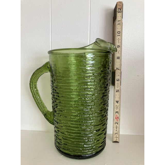 Anchor Hocking 1960s Mid Century Modern Anchor Hocking “Soreno” Pitcher For Sale - Image 4 of 5