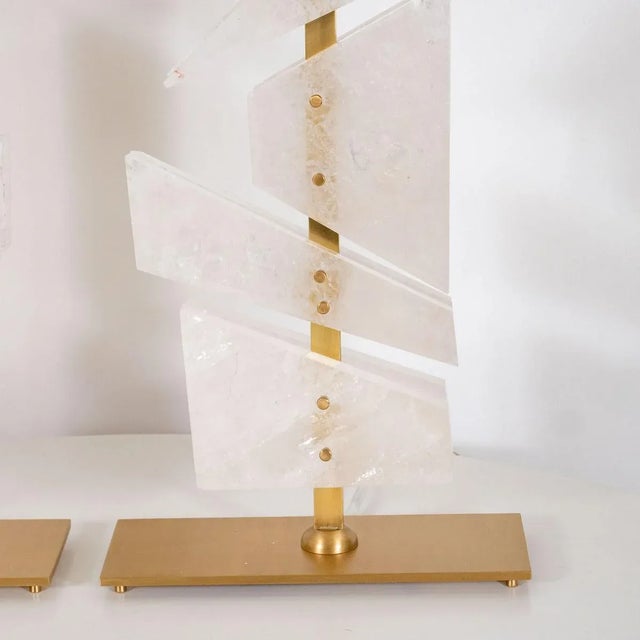 "Splinter" Rock Crystal Shard Lamps by Spark Interior - a Pair For Sale - Image 12 of 13