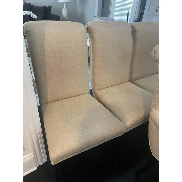 Textile Quality Vintage Upholstered Dining Chairs by Bernhardt- Set of 6 For Sale - Image 7 of 9