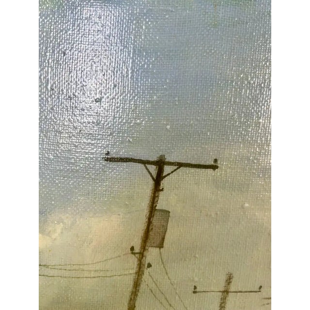 American Alex Bloch Quiet Country Road Oil on Canvas Signed & Framed 2000' S For Sale - Image 3 of 16