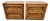 Mid 20th Century Dixie Brutalist Walnut Nightstands- A Pair For Sale