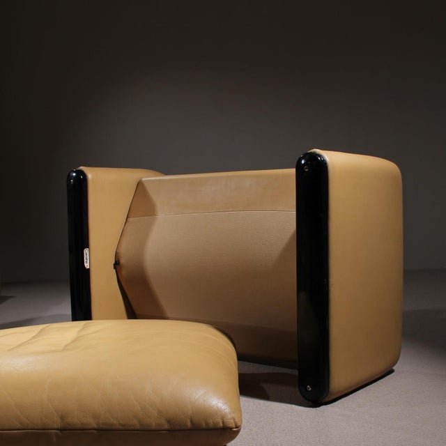 Leather Maralunga Ottoman by Vico Magistretti for Cassina, Italy, 1973 For Sale - Image 11 of 14