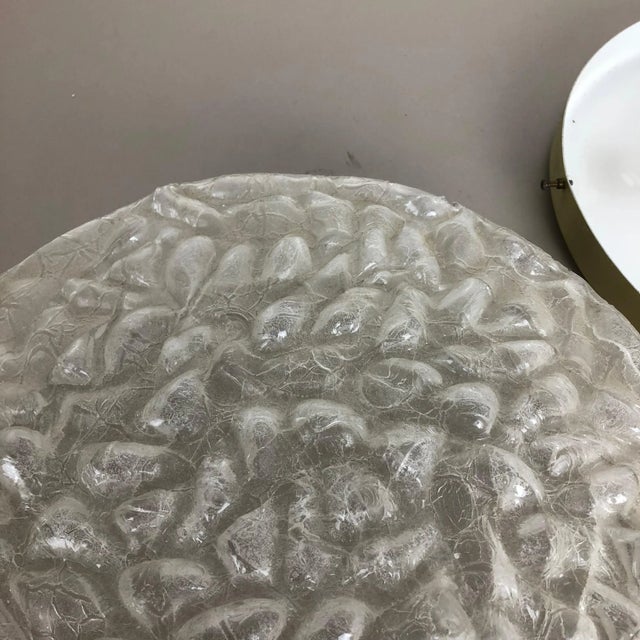 Vintage Glass and Metal Bubble Sconce from Doria Leuchten For Sale - Image 4 of 14