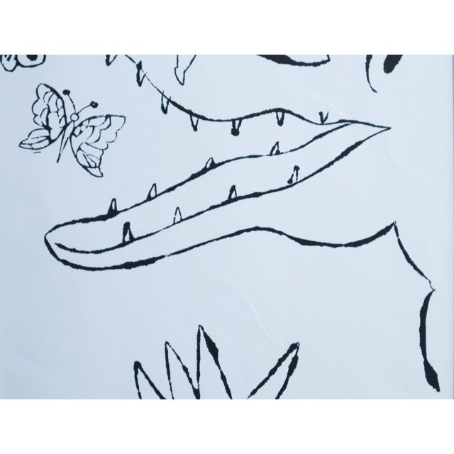 Andy Warhol 1990 Andy Warhol Colouring Book - Alligator (Matted) For Sale - Image 4 of 5