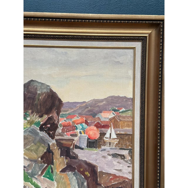 Ellis Wallin, The Dark Cliff, 1962, Oil Painting on Canvas, Framed For Sale - Image 4 of 16