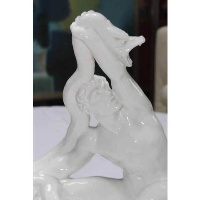 Mid 20th Century Dahl Jensen Danish Porcelain Sculpture For Sale - Image 5 of 13
