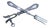 Antique French Silver Meat Carving Fork & Manche a Gigot Lamb Bone Clamp For Sale