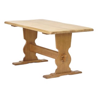 Mid-Century Brutalist Rustic Dining Table For Sale