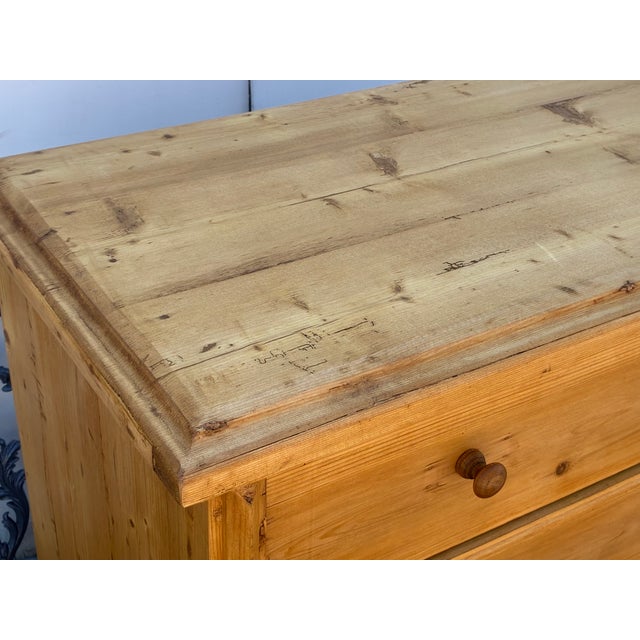 Pine Central European Chest of Four Drawers For Sale In Baltimore - Image 6 of 16