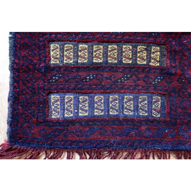 1970s Handmade Vintage Afghan Baluch Salt Bag For Sale - Image 9 of 10