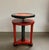 Nice Art Deco style (piano) stool in a green and orange paint, 1920/30s. Stool is adjustable in height and paint seems to...