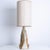 Oval Ceramic Table Lamp by B. Rooke with New Beige Lampshade attributed to R. Houben, 1970s For Sale - Image 4 of 13