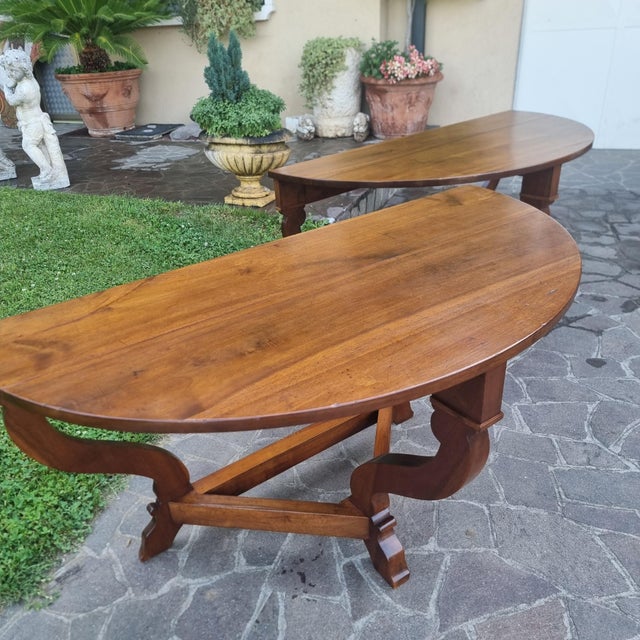 Antique Tuscan Walnut Consoles, 1770, Set of 2 For Sale - Image 9 of 15