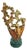 Geometric Bronze Masks with Marble Bases, Set of 2 For Sale