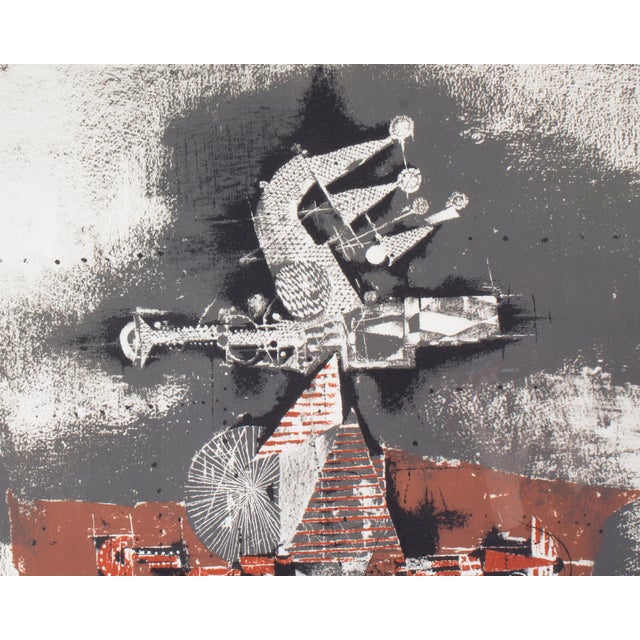 Contemporary Signed Limited Edition Abstract Lithograph "Sao Paulo” by Johnny Friedlaender For Sale - Image 3 of 8