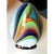 Contemporary White Egg Table Lamps in Multicolored Glass from Simoeng, Set of 2 For Sale - Image 3 of 7