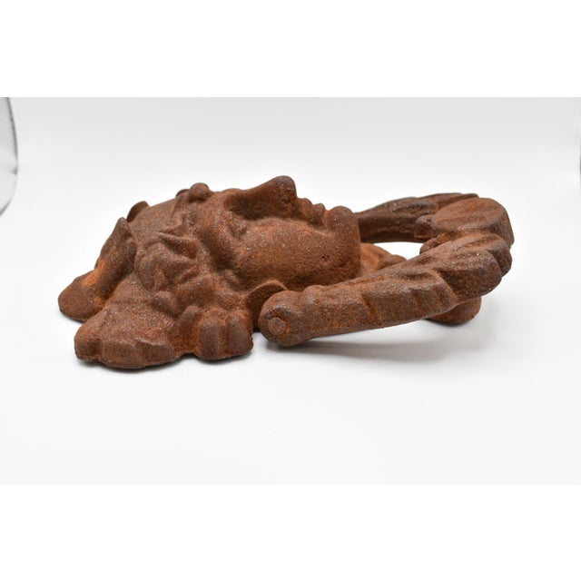 Rustic European European Cast Iron Door Knocker 21st Century For Sale - Image 3 of 11