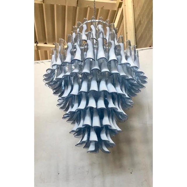 Mid-Century Round Chandelier in Murano Glass, 2000s For Sale - Image 6 of 9