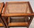 Pair Vintage Mid Century Cane & Glass Side/End Tables For Sale - Image 14 of 18