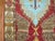 Mid 20th Century Red Field Anatolian Oushak Runner with Electric Blue and Gold Medallions - 3'4" x 10'6" For Sale In New York - Image 6 of 6