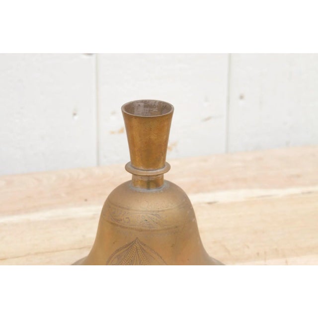 19th Century Antique Indian Brass Candle Holder For Sale - Image 5 of 7