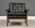 Mid-Century Modern 1960s Knut Saeter Black and Rosewood Lounge Chair For Sale - Image 3 of 10