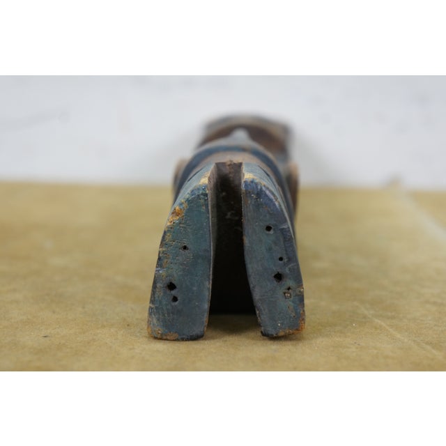 Wood Mid 20th Century Northwest Coast Native American Haida Tiki Totem Pole Sculpture 16" For Sale - Image 7 of 13