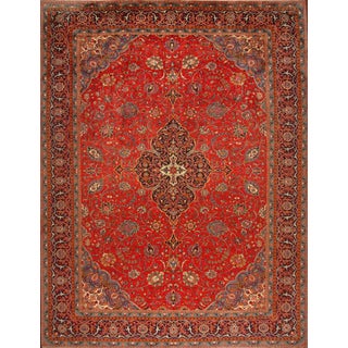 Large Hand-Knotted Middle Eastern Sarugh Rug For Sale