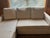 Textile Off-White Pottery Barn Sofa With 2 Matching Chairs and Coffee Table For Sale - Image 7 of 10