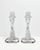 Glass Cambridge Dolphin Fish Clear Glass Candlesticks For Sale - Image 7 of 18