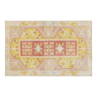 Vintage Turkish Anatolian Knotted Wool Rug, 2'8''x4''2'' For Sale