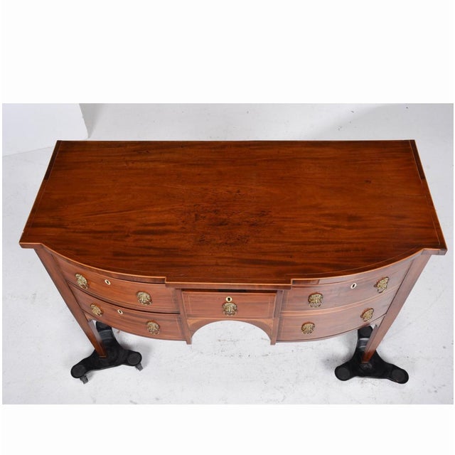 Early 20th Century 19th Century English Inlaid Sideboard Hepplewhite Mahogany For Sale - Image 5 of 6