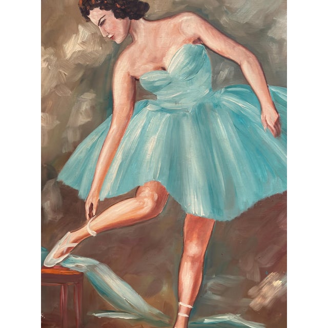 Leif Alring, Ballerina, 1960s, Oil on Canvas, Framed For Sale - Image 15 of 17