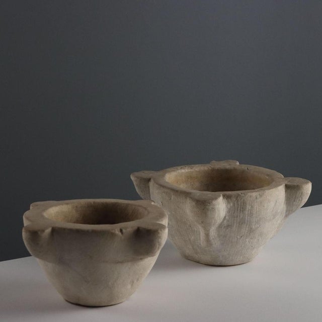 Antique Stone Mortars, Set of 2 For Sale - Image 8 of 8