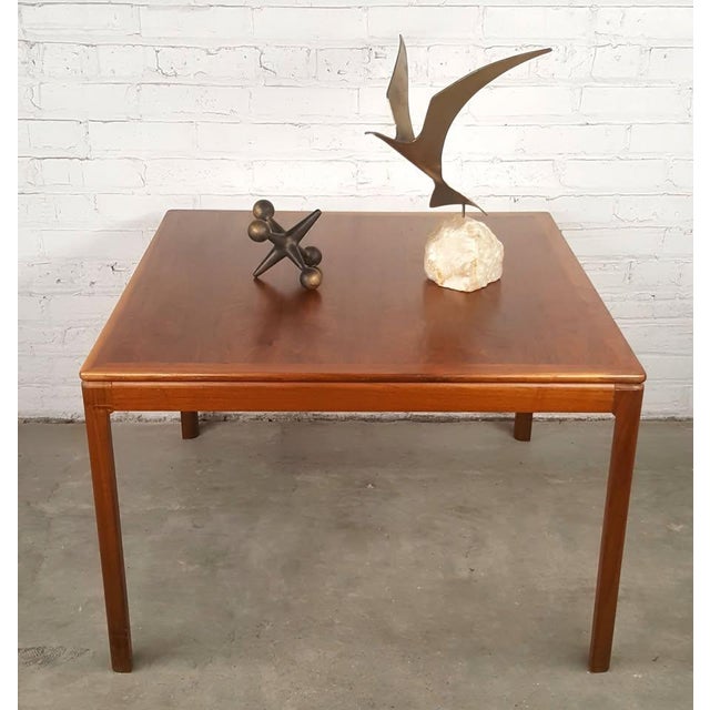 DUX 1960s Restored Original Danish Modern Mid Centiury Square Coffee Table Dux For Sale - Image 4 of 15