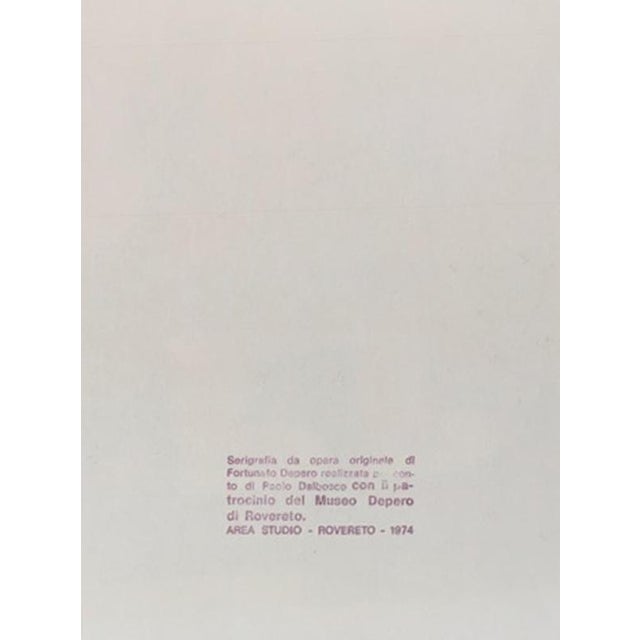 Fortunato Depero, Post-Modern Figurative Composition, Multi-Colored Print on Paper, 1974 For Sale - Image 17 of 18