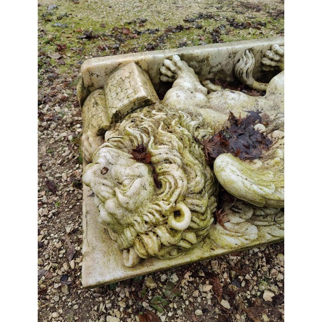 Relief in Greek Thassos Marble Lion of Saint Mark, Venice For Sale - Image 9 of 11
