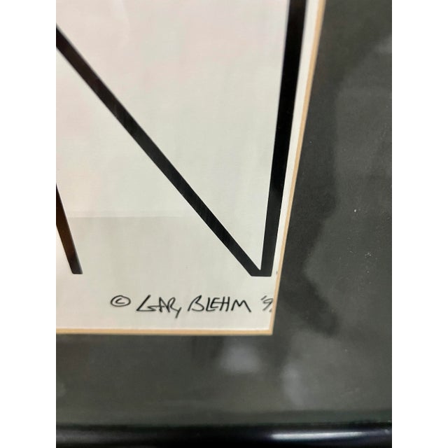 1990s Gary Blehm "Find the Two Identical Penmen" Framed Original Poster For Sale In Miami - Image 6 of 13