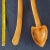 Sienna 1960s Vintage Monkey Pod Wood Salad Servers - a Pair For Sale - Image 8 of 9