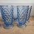 Colony Glass Vintage Indiana Glass Colony Whitehall Cubist Ice Blue Tumblers 6" - Set of 8 For Sale - Image 4 of 7