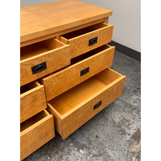 Berkeley Mills Bird's Eye Maple Wood Dresser For Sale In San Francisco - Image 6 of 12
