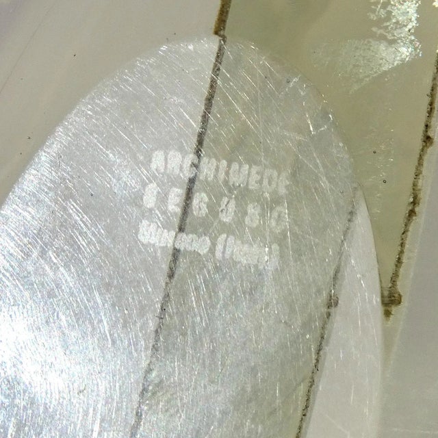 Mid-Century Modern Vintage Archimede Seguso Murano Signed Topaz Clear Italian Art Glass Nautical Sailboat Sculpture For Sale - Image 3 of 7