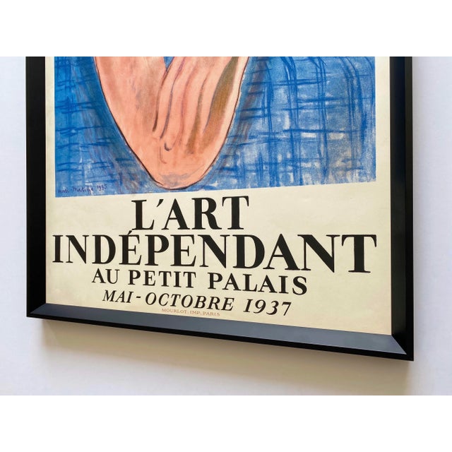 Henri Matisse Vintage 1937 Mourlot Fine Art Lithograph Print Framed Landmark French Exhibition Poster " Le Reve " 1935 For Sale - Image 12 of 13
