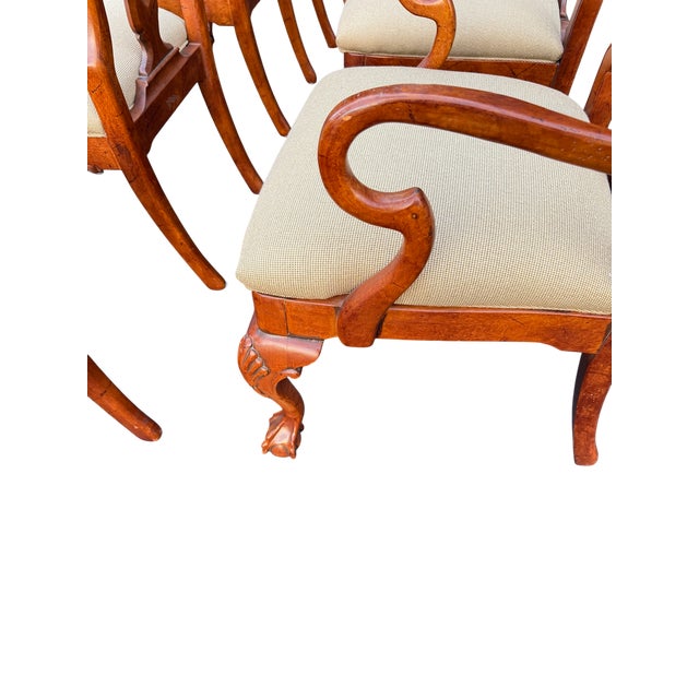Late 20th Century Attributed to Hickory White Hampton Collection Dining Chairs - Set of 8 For Sale - Image 17 of 18