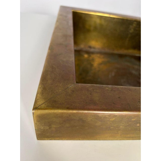 Low Table with Copper Drink Holder, 1960s For Sale - Image 6 of 15