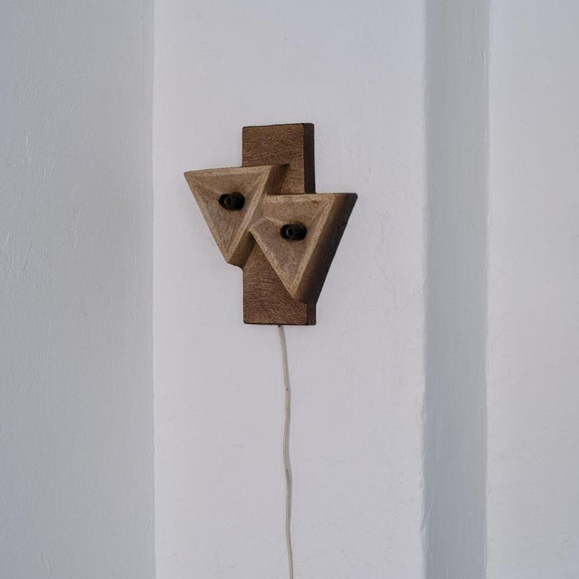 Dutch Ceramic Wall Sconce, 1960s For Sale - Image 3 of 9