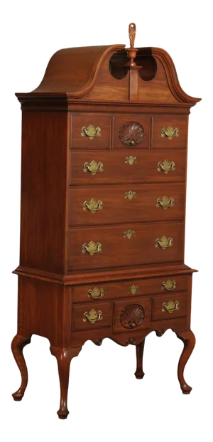 Henkel Harris Queen Anne Style Cherry Highboy