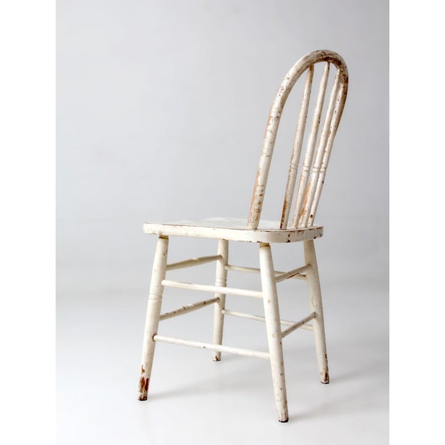 Vintage Painted Windsor Bow Back Chair For Sale - Image 11 of 17