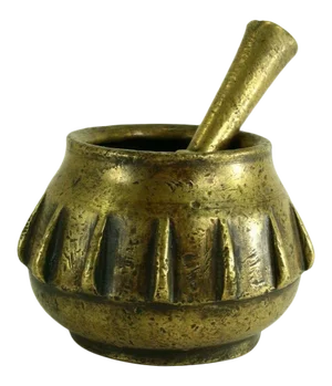 16-17th Century Cast Bronze Apothecary Mortar & Pestle Ottoman Turkey