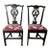 Antique Pair of Chippendale Walnut Side Chairs For Sale
